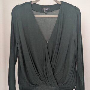Green & other stories surplice blouse, size 8